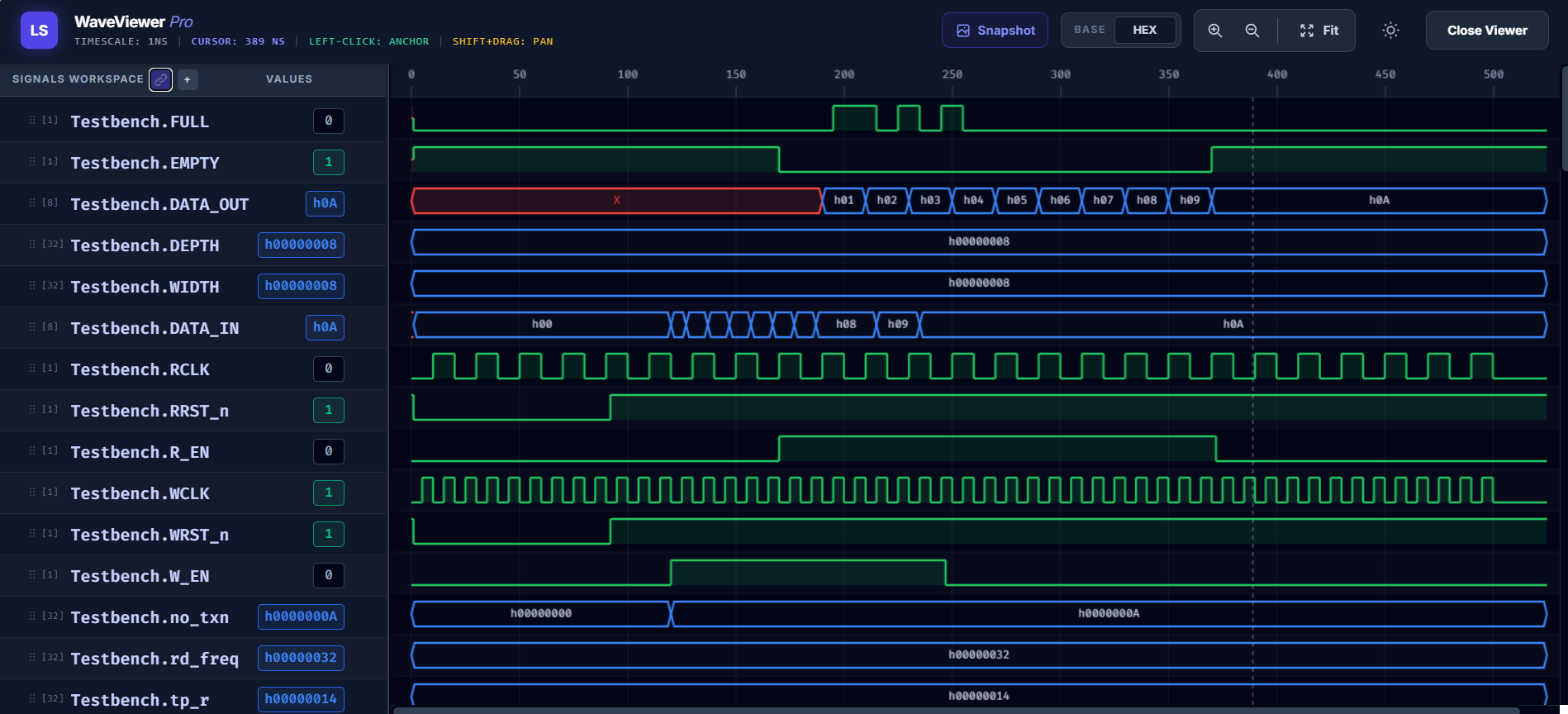 Interactive Waveform Viewer